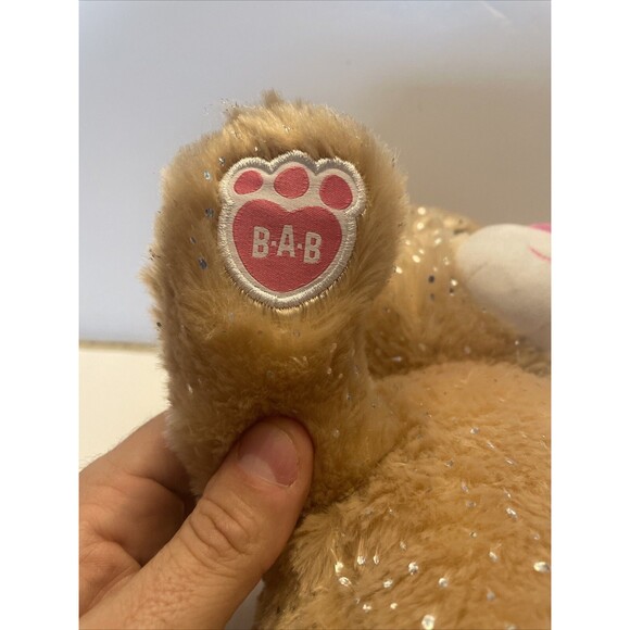 Build-A-Bear BABW 16" Stuffed Plush Light Brown Sparkle Girl Scout Bear - Picture 4 of 9